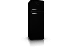 Swan SR11010BN Retro Tall Fridge Freezer - Black.